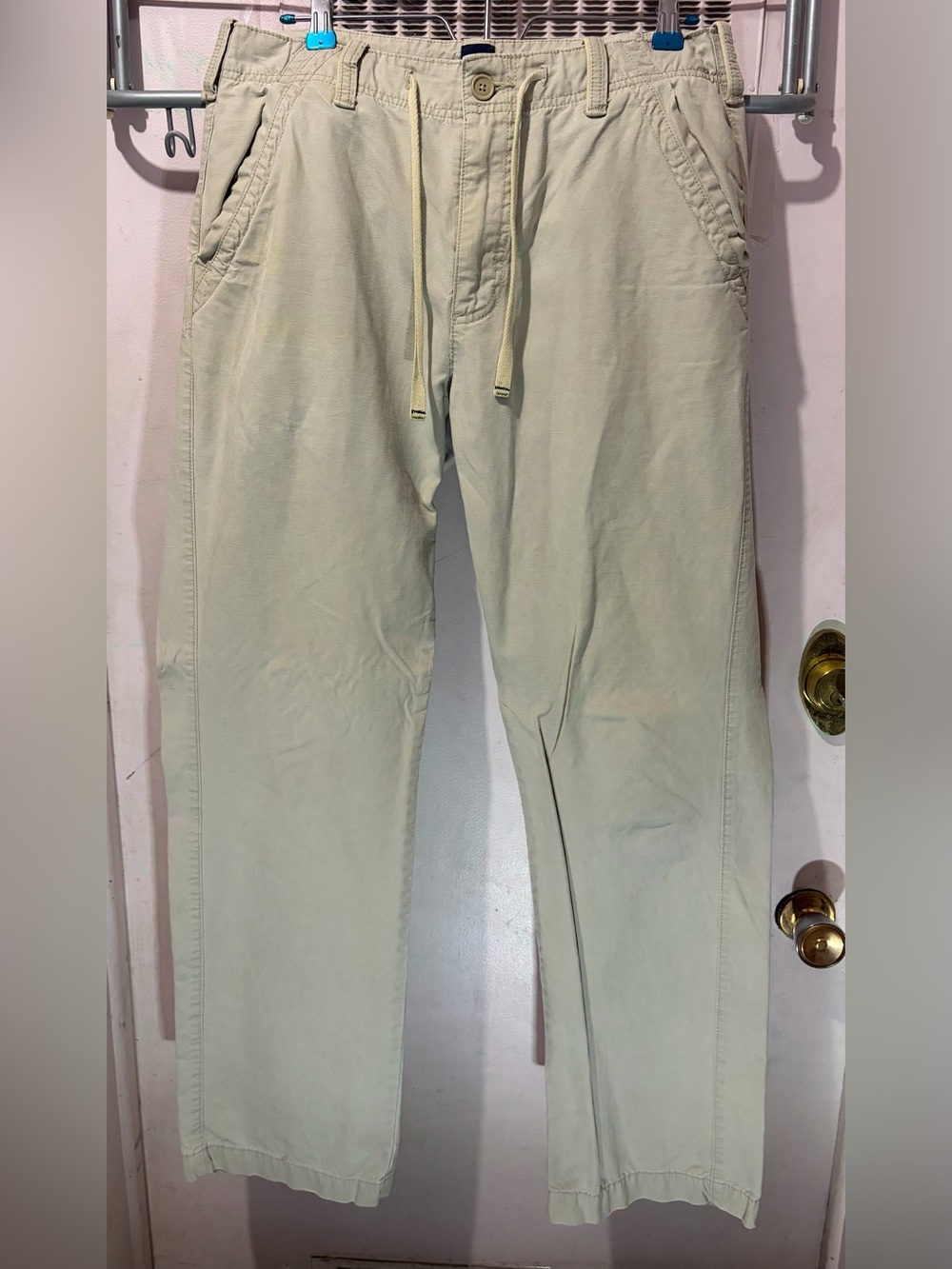 GAP Beige Drawstring Chinos